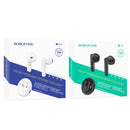 Borofone BW08 True Wireless Bluetooth Earphone with Charging Base(Black)