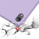 Mutural Silicone Microfiber Tablet Case For iPad mini 6(Black)