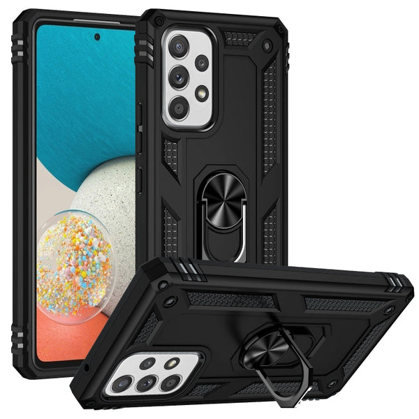 For Samsung Galaxy A53 5G Shockproof TPU + PC Phone Case(Black)