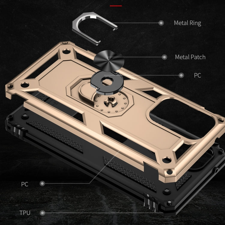 For Samsung Galaxy A53 5G Shockproof TPU + PC Phone Case(Gold)
