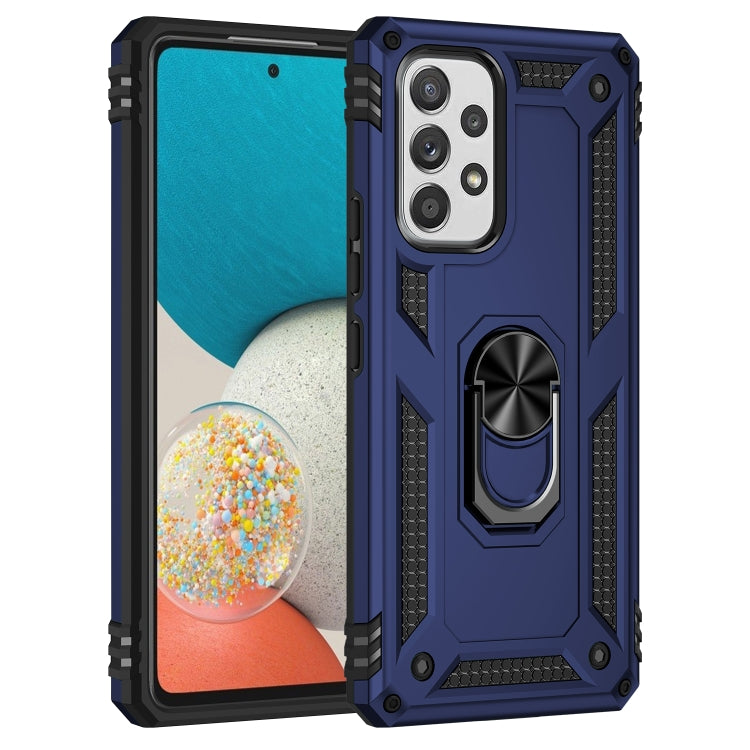 For Samsung Galaxy A53 5G Shockproof TPU + PC Phone Case(Blue)