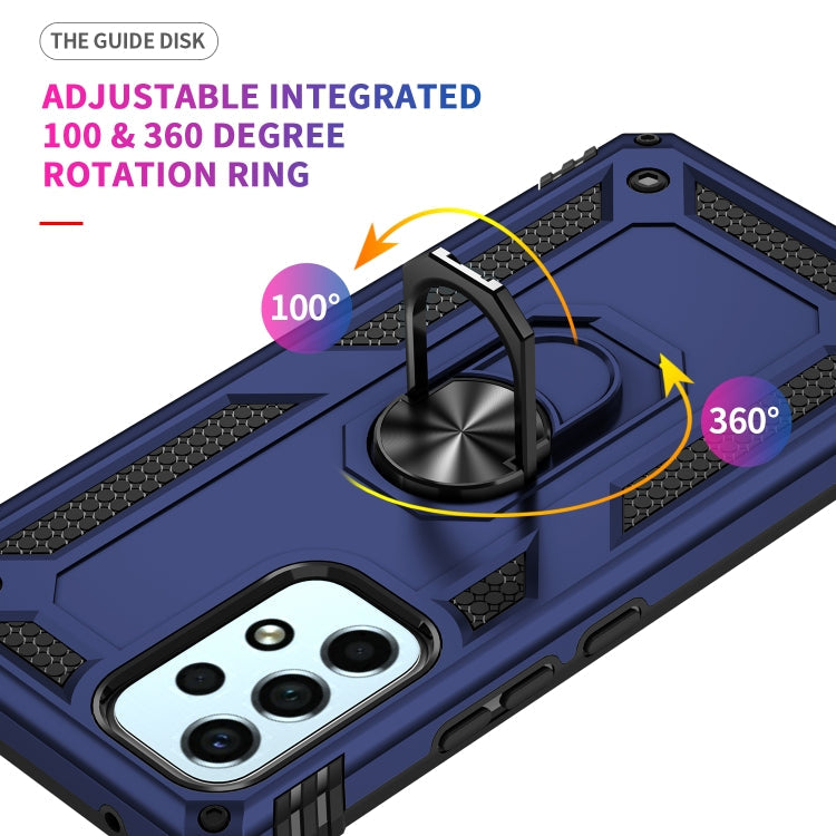 For Samsung Galaxy A53 5G Shockproof TPU + PC Phone Case(Blue)