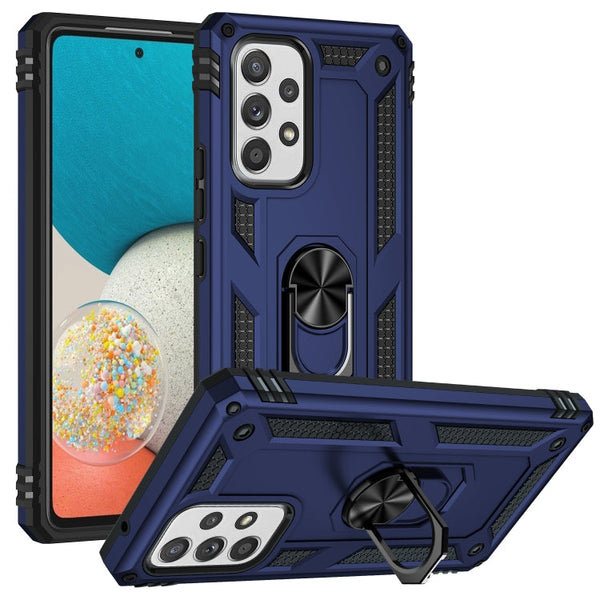 For Samsung Galaxy A53 5G Shockproof TPU + PC Phone Case(Blue)