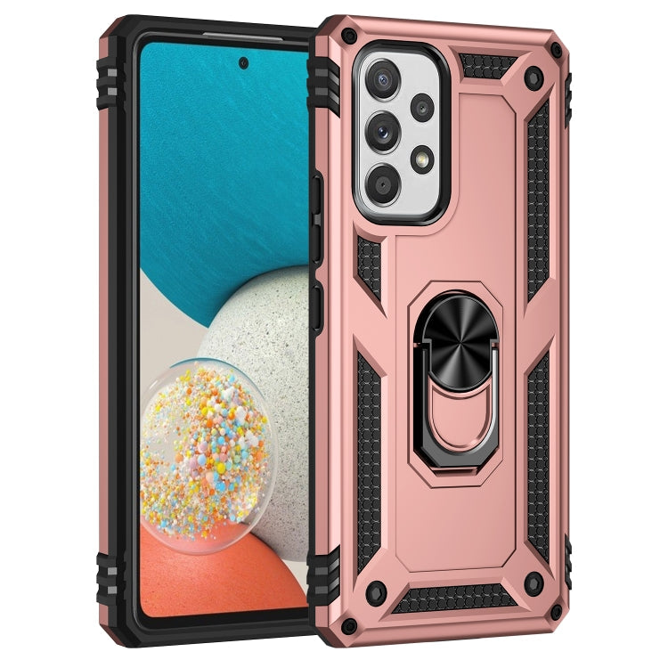 For Samsung Galaxy A53 5G Shockproof TPU + PC Phone Case(Rose Gold)