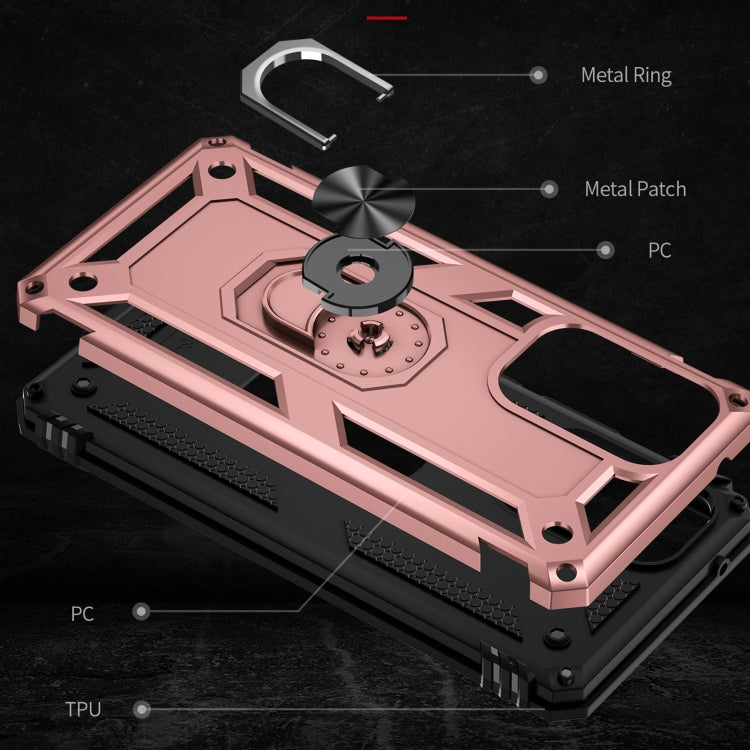 For Samsung Galaxy A53 5G Shockproof TPU + PC Phone Case(Rose Gold)