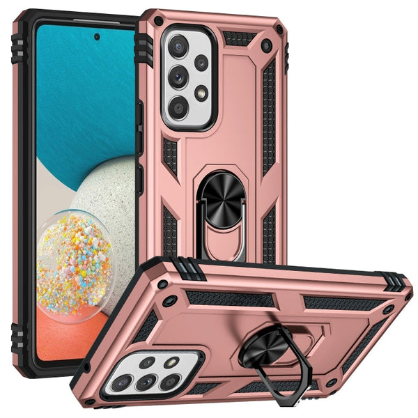 For Samsung Galaxy A53 5G Shockproof TPU + PC Phone Case(Rose Gold)
