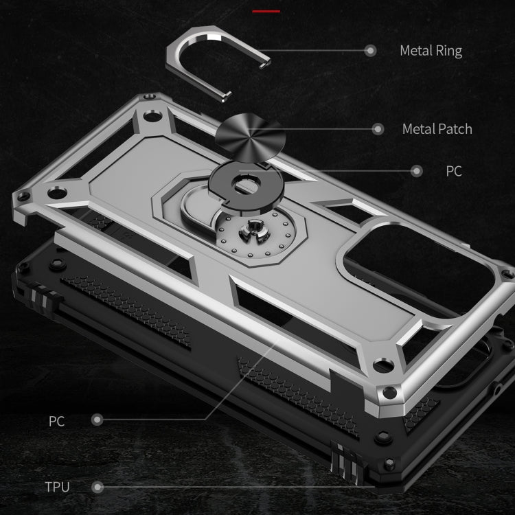 For Samsung Galaxy A53 5G Shockproof TPU + PC Phone Case(Silver)