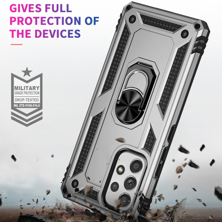 For Samsung Galaxy A53 5G Shockproof TPU + PC Phone Case(Silver)