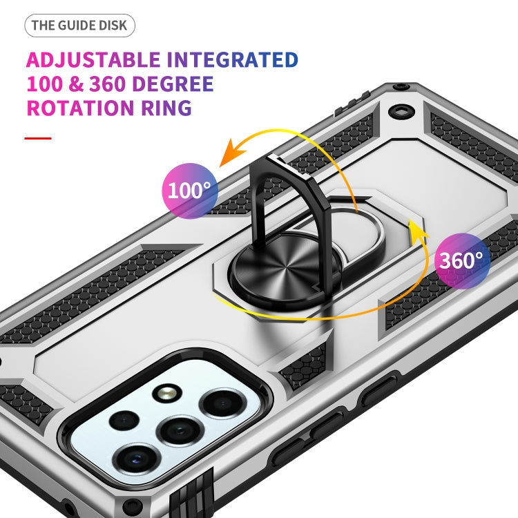 For Samsung Galaxy A53 5G Shockproof TPU + PC Phone Case(Silver)