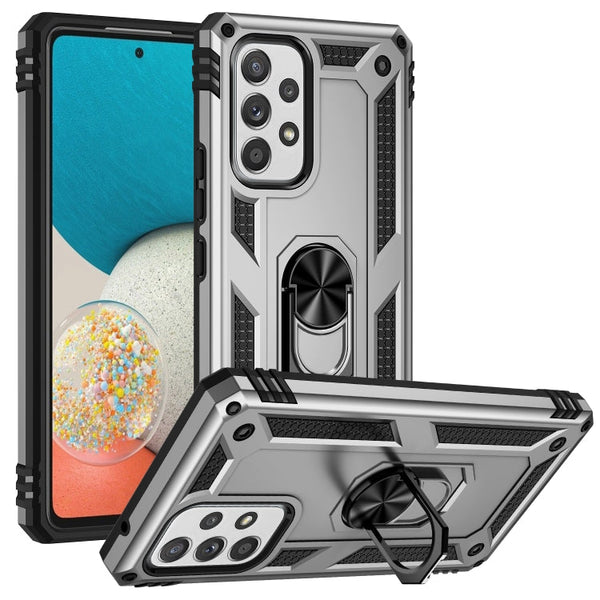 For Samsung Galaxy A53 5G Shockproof TPU + PC Phone Case(Silver)