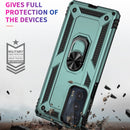 For Motorola Edge 20 Shockproof TPU + PC Phone Case(Dark Green)