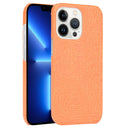 Crocodile PU + PC Phone Case For iPhone 13 Pro(Orange)