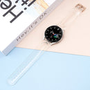 For Samsung Galaxy Watch4 40mm/44mm Jelly Translucent TPU Watch Band, Style:Rose Gold Buckle(Transparent)