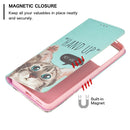 For Xiaomi Redmi Note 11 Pro 5G / 11 Pro+ 5G Colored Drawing Pattern Invisible Magnetic Leather Phone Case(Cat)