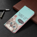 For Xiaomi Redmi Note 11 Pro 5G / 11 Pro+ 5G Colored Drawing Pattern Invisible Magnetic Leather Phone Case(Cat)