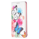 For Xiaomi Redmi Note 11 Pro 5G / 11 Pro+ 5G Colored Drawing Pattern Invisible Magnetic Leather Case(Two Butterflies)