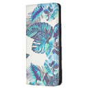 For Xiaomi Redmi Note 11 Pro 5G / 11 Pro+ 5G Colored Drawing Pattern Invisible Magnetic Leather Phone Case(Blue Leaf)