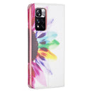 For Xiaomi Redmi Note 11 Pro 5G / 11 Pro+ 5G Colored Drawing Pattern Invisible Magnetic Leather Phone Case(Sun Flower)