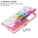 For Xiaomi Redmi Note 11 Pro 5G / 11 Pro+ 5G Colored Drawing Pattern Invisible Magnetic Leather Phone Case(Sun Flower)