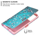 For Xiaomi Redmi Note 11 Pro 5G / 11 Pro+ 5G Colored Drawing Pattern Invisible Magnetic Leather Phone Case(Plum Blossom)