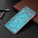 For Xiaomi Redmi Note 11 Pro 5G / 11 Pro+ 5G Colored Drawing Pattern Invisible Magnetic Leather Phone Case(Plum Blossom)