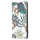 For Xiaomi Redmi Note 11 Pro 5G / 11 Pro+ 5G Colored Drawing Pattern Invisible Magnetic Leather Phone Case(Red Leaves)
