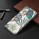 For Xiaomi Redmi Note 11 Pro 5G / 11 Pro+ 5G Colored Drawing Pattern Invisible Magnetic Leather Phone Case(Red Leaves)
