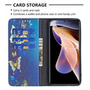 For Xiaomi Redmi Note 11 Pro 5G / 11 Pro+ 5G Colored Drawing Pattern Invisible Magnetic Leather Phone Case(Kingdee)