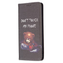 For Xiaomi Redmi Note 11 Pro 5G / 11 Pro+ 5G Colored Drawing Pattern Invisible Magnetic Leather Phone Case(Bear)