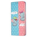 For Xiaomi Redmi Note 11 Pro 5G / 11 Pro+ 5G Colored Drawing Pattern Invisible Magnetic Leather Phone Case(Elephant)