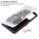 For Samsung Galaxy A53 5G Colored Drawing Pattern Invisible Magnetic PU Leather Phone Case(Girl)