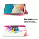 For Samsung Galaxy A53 5G Colored Drawing Pattern Invisible Magnetic PU Leather Phone Case(Sun Flower)