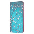 For Samsung Galaxy A53 5G Colored Drawing Pattern Invisible Magnetic PU Leather Phone Case(Plum Blossom)