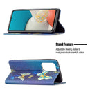 For Samsung Galaxy A53 5G Colored Drawing Pattern Invisible Magnetic PU Leather Phone Case(Kingdee)