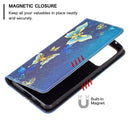 For Samsung Galaxy A53 5G Colored Drawing Pattern Invisible Magnetic PU Leather Phone Case(Kingdee)
