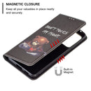 For Samsung Galaxy A53 5G Colored Drawing Pattern Invisible Magnetic PU Leather Phone Case(Bear)