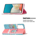 For Samsung Galaxy A53 5G Colored Drawing Pattern Invisible Magnetic PU Leather Phone Case(Elephant)
