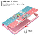 For Samsung Galaxy A53 5G Colored Drawing Pattern Invisible Magnetic PU Leather Phone Case(Elephant)