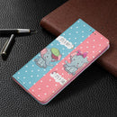 For Samsung Galaxy A53 5G Colored Drawing Pattern Invisible Magnetic PU Leather Phone Case(Elephant)
