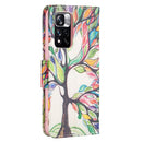 For Xiaomi Redmi Note 11 Pro / 11 Pro+ Colored Drawing Pattern Leather Phone Case(Tree Life)