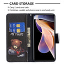 For Xiaomi Redmi Note 11 Pro / 11 Pro+ Colored Drawing Pattern Leather Phone Case(Bear)