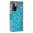 For Xiaomi Redmi Note 11 Pro / 11 Pro+ Colored Drawing Pattern Leather Phone Case(Plum Blossom)