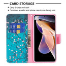 For Xiaomi Redmi Note 11 Pro / 11 Pro+ Colored Drawing Pattern Leather Phone Case(Plum Blossom)