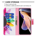 For Xiaomi Redmi Note 11 Pro / 11 Pro+ Colored Drawing Pattern Leather Phone Case(Sun Flower)