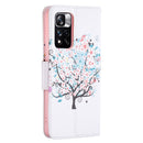For Xiaomi Redmi Note 11 Pro / 11 Pro+ Colored Drawing Pattern Leather Phone Case(Tree)
