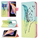 For Xiaomi Redmi Note 11 Pro / 11 Pro+ Colored Drawing Pattern Leather Phone Case(Feather)