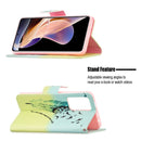 For Xiaomi Redmi Note 11 Pro / 11 Pro+ Colored Drawing Pattern Leather Phone Case(Feather)
