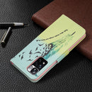 For Xiaomi Redmi Note 11 Pro / 11 Pro+ Colored Drawing Pattern Leather Phone Case(Feather)