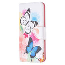For Samsung Galaxy A53 5G Colored Drawing Pattern Leather Phone Case(Butterflies)