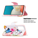 For Samsung Galaxy A53 5G Colored Drawing Pattern Leather Phone Case(Butterflies)